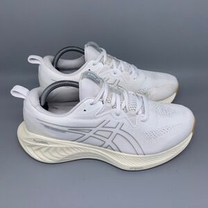 ASICS GEL-Cumulus 25 White PureGEL Blast Running Shoes 1012B441 Women's Sz 10.5